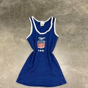 Speedo Blue USA Tank SIZE S/M